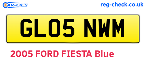 GL05NWM are the vehicle registration plates.