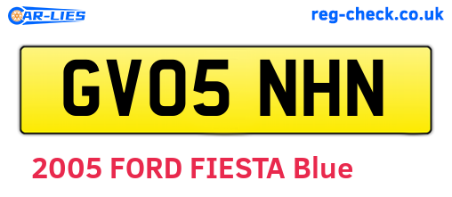 GV05NHN are the vehicle registration plates.