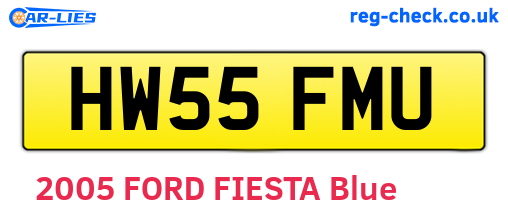 HW55FMU are the vehicle registration plates.
