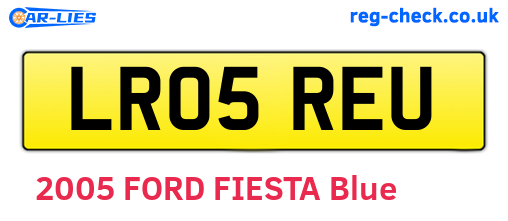 LR05REU are the vehicle registration plates.