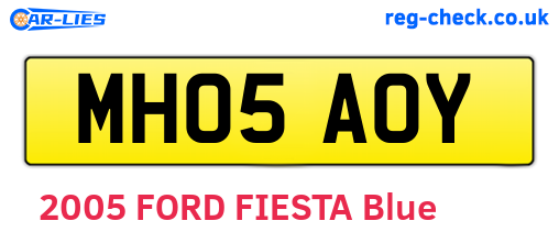 MH05AOY are the vehicle registration plates.