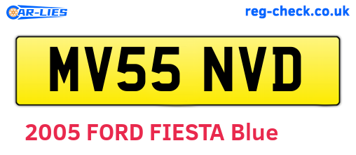 MV55NVD are the vehicle registration plates.