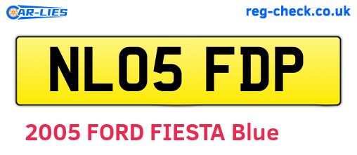 NL05FDP are the vehicle registration plates.