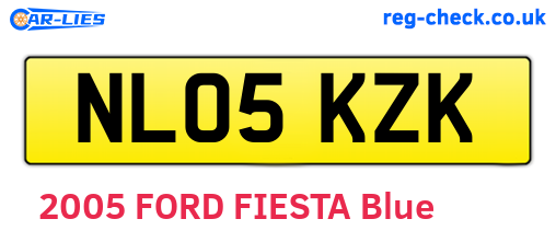 NL05KZK are the vehicle registration plates.