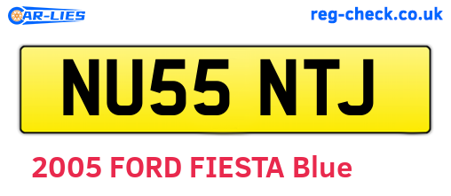 NU55NTJ are the vehicle registration plates.