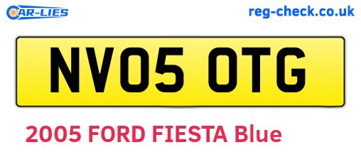 NV05OTG are the vehicle registration plates.
