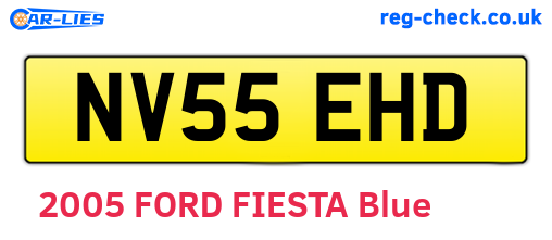 NV55EHD are the vehicle registration plates.