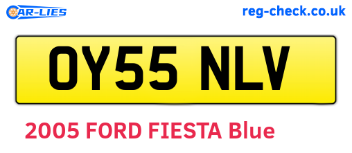 OY55NLV are the vehicle registration plates.