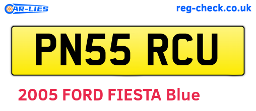 PN55RCU are the vehicle registration plates.