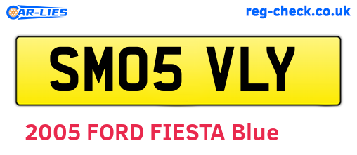 SM05VLY are the vehicle registration plates.