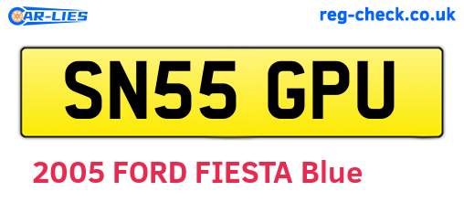SN55GPU are the vehicle registration plates.