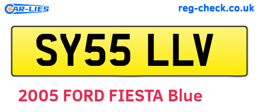 SY55LLV are the vehicle registration plates.