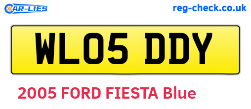 WL05DDY are the vehicle registration plates.