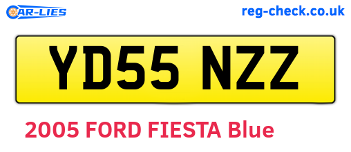 YD55NZZ are the vehicle registration plates.