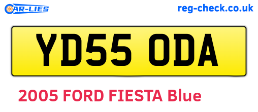 YD55ODA are the vehicle registration plates.