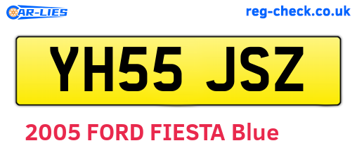 YH55JSZ are the vehicle registration plates.