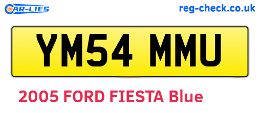 YM54MMU are the vehicle registration plates.