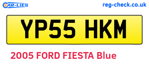 YP55HKM are the vehicle registration plates.