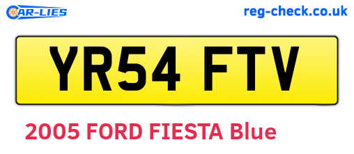 YR54FTV are the vehicle registration plates.