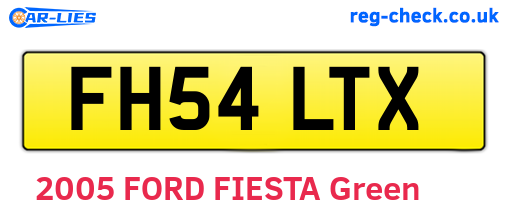 FH54LTX are the vehicle registration plates.