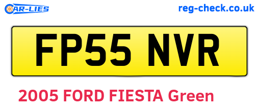 FP55NVR are the vehicle registration plates.
