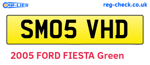 SM05VHD are the vehicle registration plates.