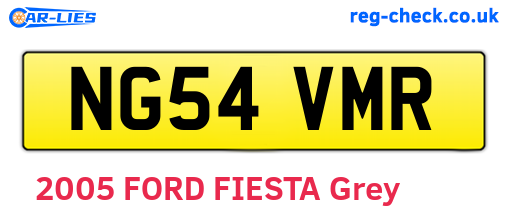 NG54VMR are the vehicle registration plates.