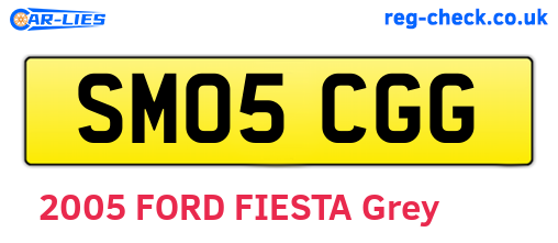 SM05CGG are the vehicle registration plates.