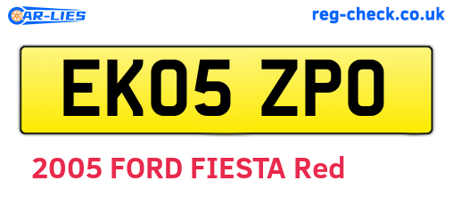 EK05ZPO are the vehicle registration plates.