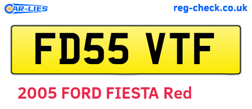 FD55VTF are the vehicle registration plates.