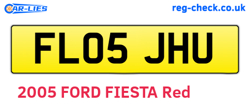 FL05JHU are the vehicle registration plates.