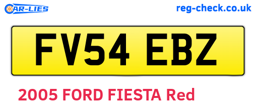 FV54EBZ are the vehicle registration plates.