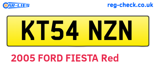 KT54NZN are the vehicle registration plates.