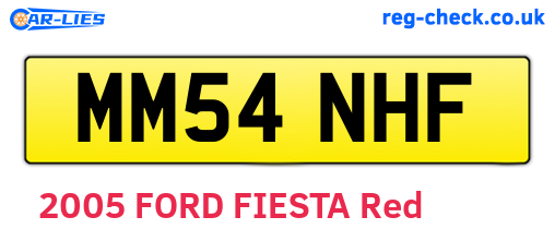 MM54NHF are the vehicle registration plates.