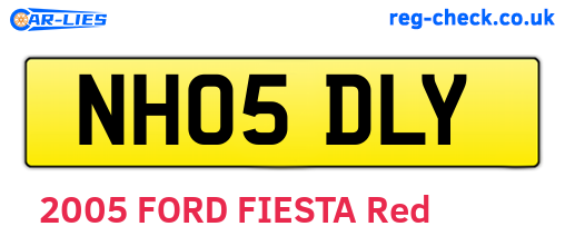 NH05DLY are the vehicle registration plates.