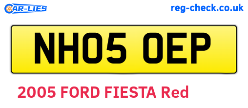 NH05OEP are the vehicle registration plates.