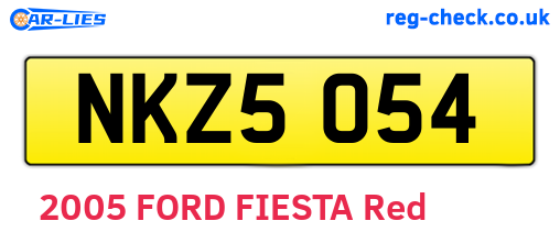 NKZ5054 are the vehicle registration plates.