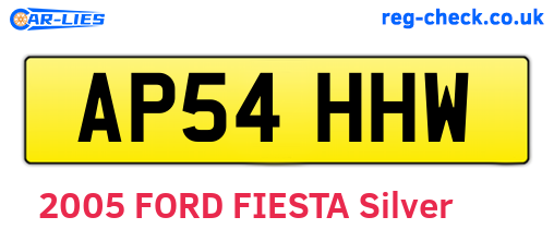 AP54HHW are the vehicle registration plates.