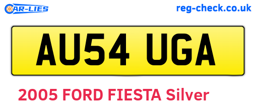 AU54UGA are the vehicle registration plates.