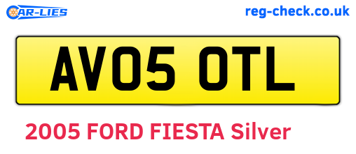 AV05OTL are the vehicle registration plates.