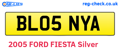 BL05NYA are the vehicle registration plates.