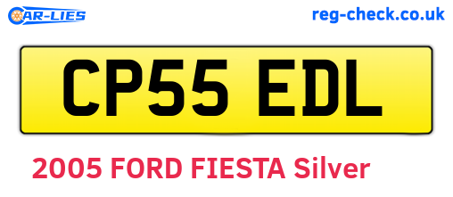 CP55EDL are the vehicle registration plates.
