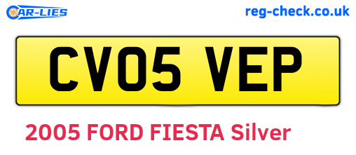 CV05VEP are the vehicle registration plates.