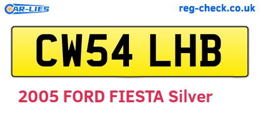 CW54LHB are the vehicle registration plates.