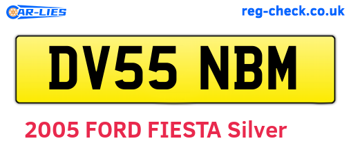 DV55NBM are the vehicle registration plates.