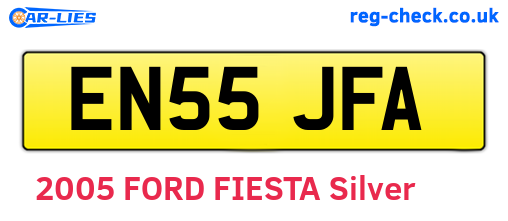 EN55JFA are the vehicle registration plates.