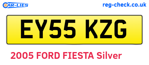 EY55KZG are the vehicle registration plates.