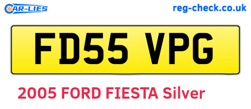 FD55VPG are the vehicle registration plates.