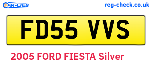 FD55VVS are the vehicle registration plates.