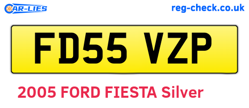 FD55VZP are the vehicle registration plates.